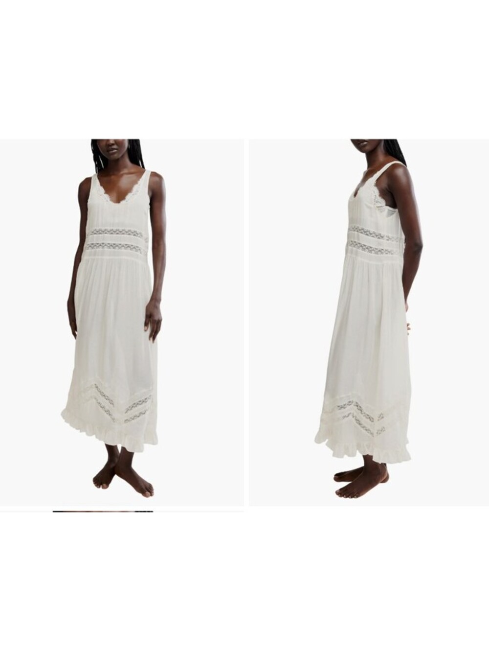 Intimately Free white sleeveless maxi dress XS